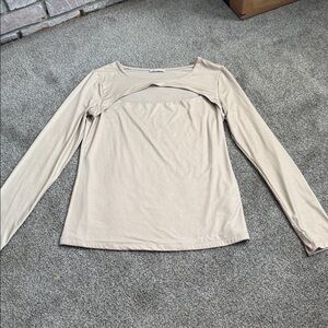 Edge Beige Long Sleeve Shirt